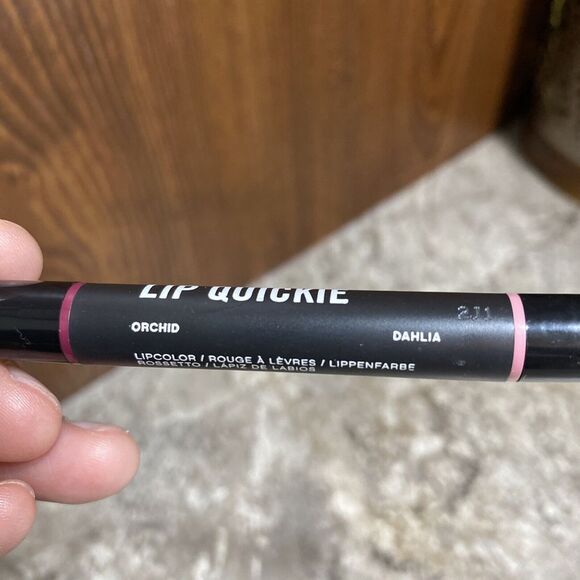 BareMinerals Double Ended Lip Quickie Color Dahlia & Orchid Lipstick Duo RARE - Picture 3 of 6